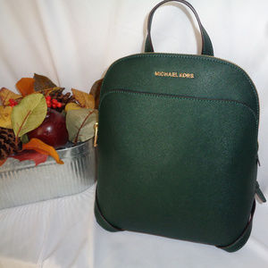 MICHAEL KORS EMMY LARGE BACKPACK RACING GREEN